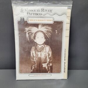 1996 Missouri River Childs Ribbon Shirt Traditional Sewing Pattern Sz 6-20 UNCUT